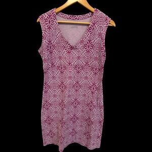 Columbia Rocky Ridge Dress V-Neck Sleeveless Dress Sz S Activewear Boho